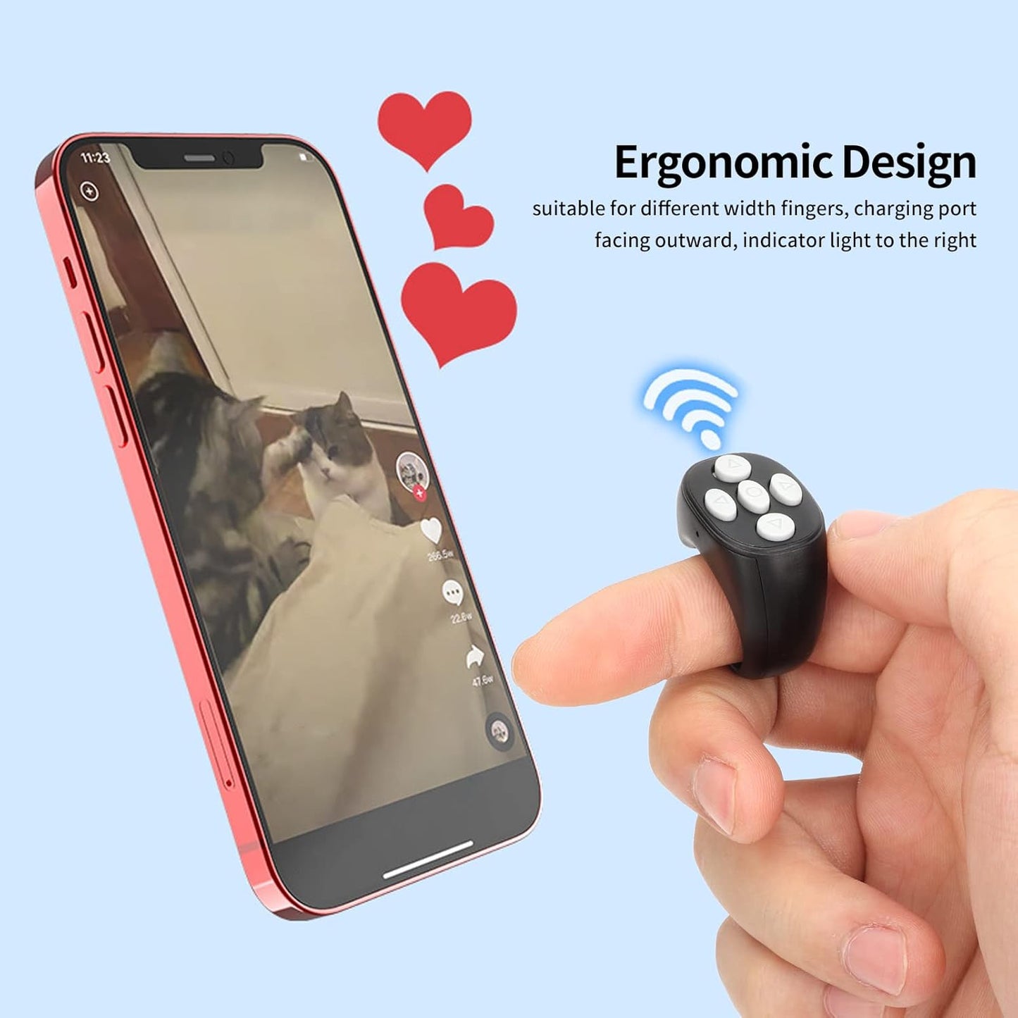 Remote Control for iPhone and Android phones (Smart Ring)